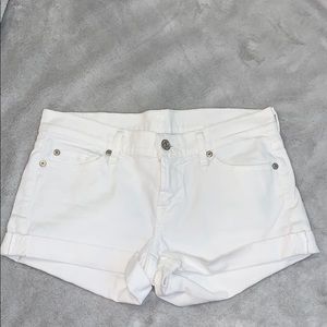 white jean shorts size 26